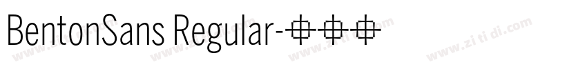 BentonSans Regular字体转换